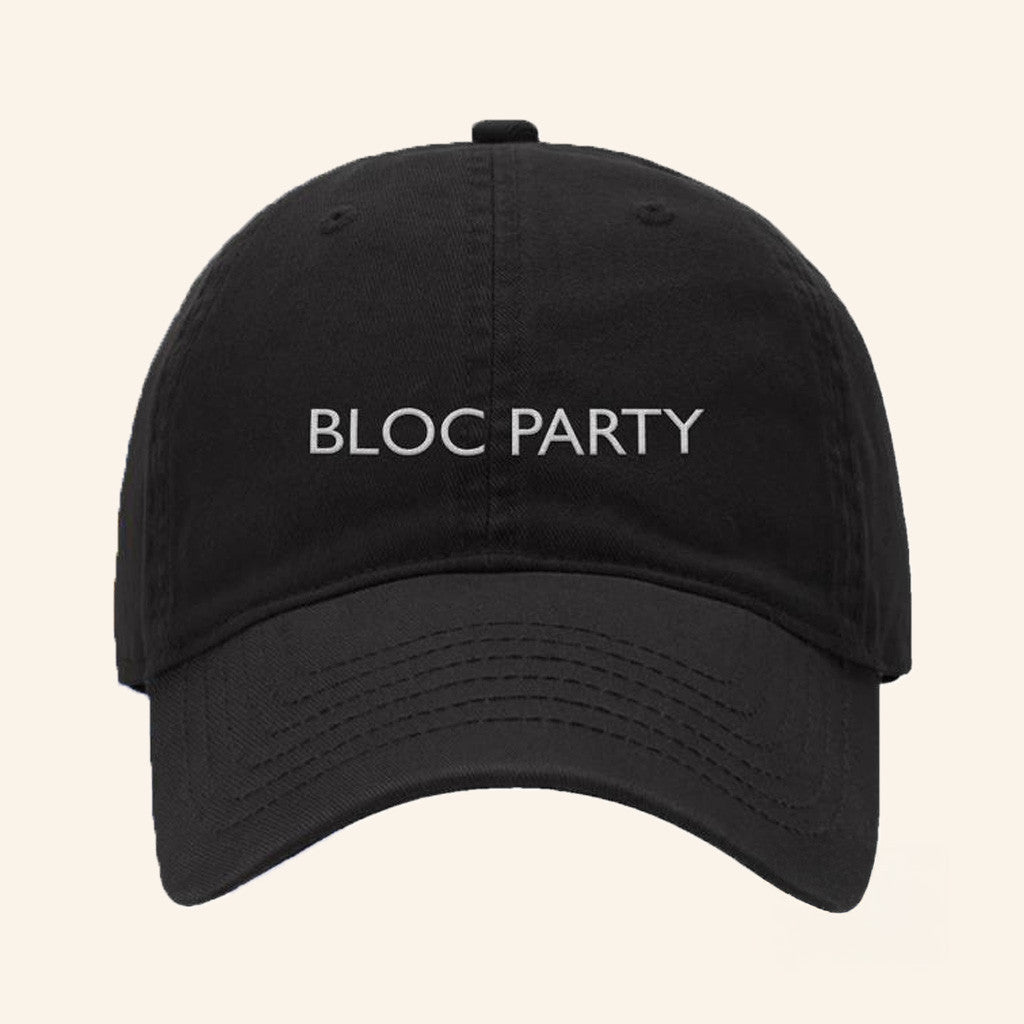 Bloc Party Merch Black Logo Embroidered Hat Best Gifts For Husband