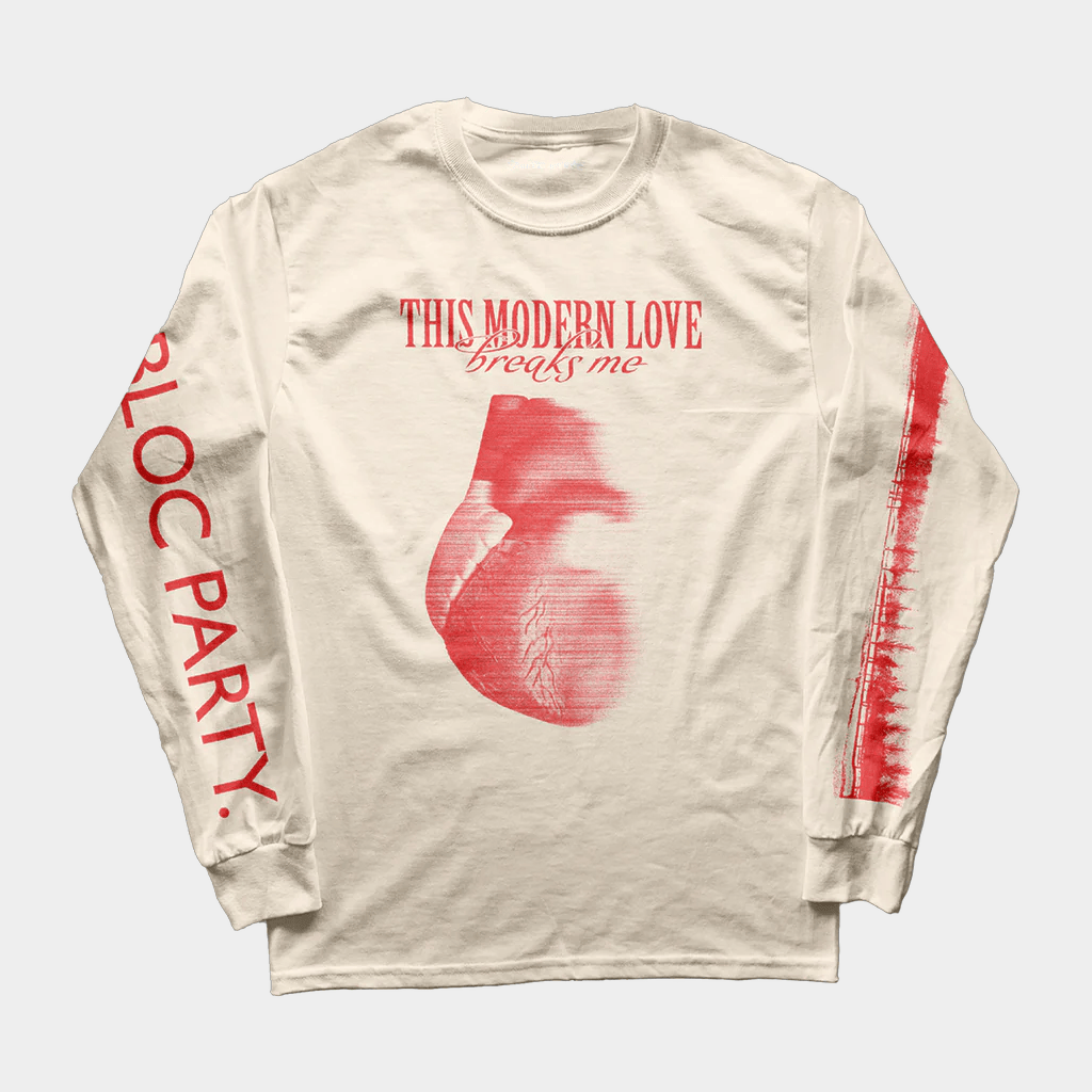 Bloc Party Merch This Modern Love Breaks Me Long Sleeve T-Shirt Bloc Party Shirt Gifts For Fans