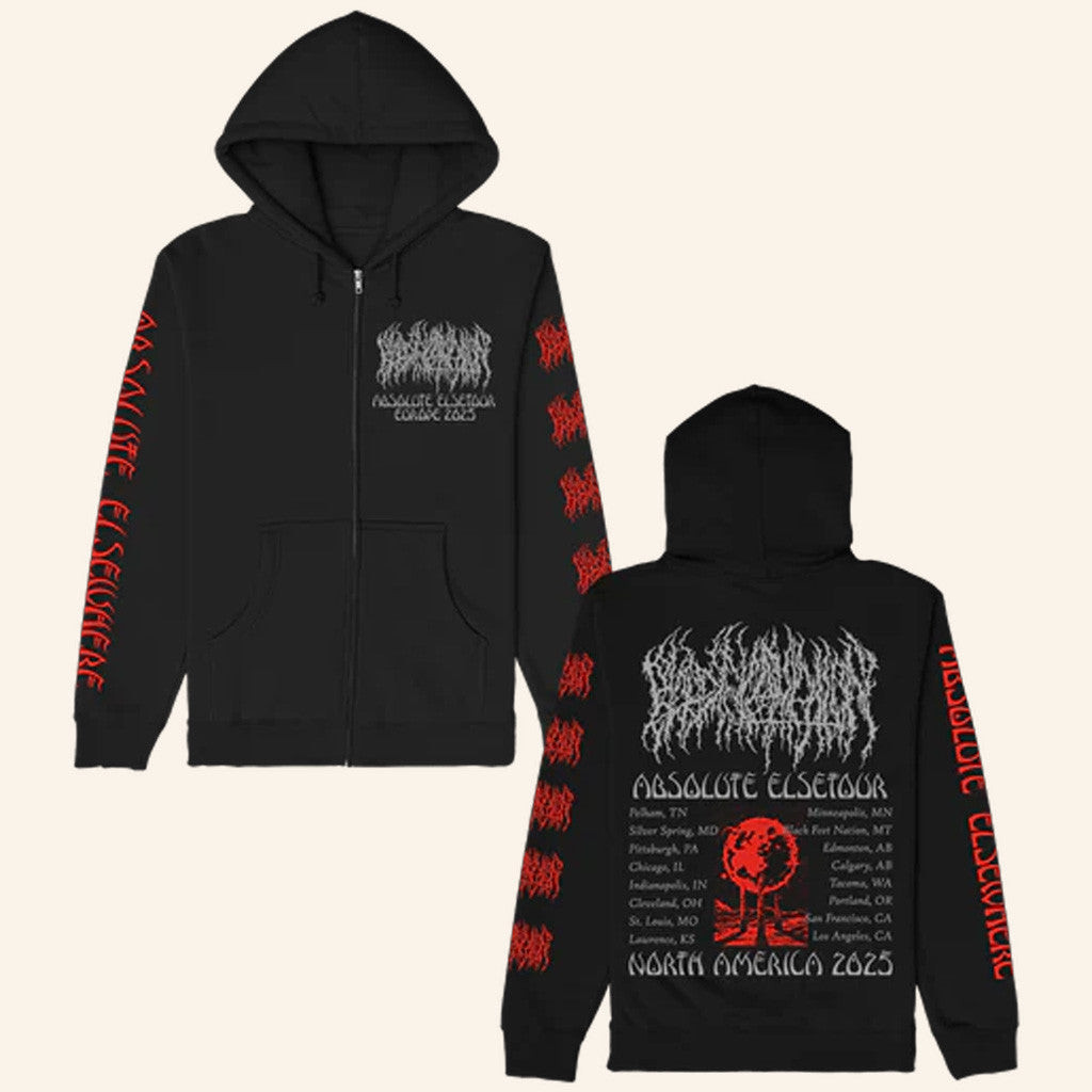 Blood Incantation Merch Absolute Else Tour Summer 2025 Zip Up Hoodie Gifts For Husband Blood Incantation Merch Absolute Else Tour Summer 2025 Zip Up Hoodie Gifts For Husband