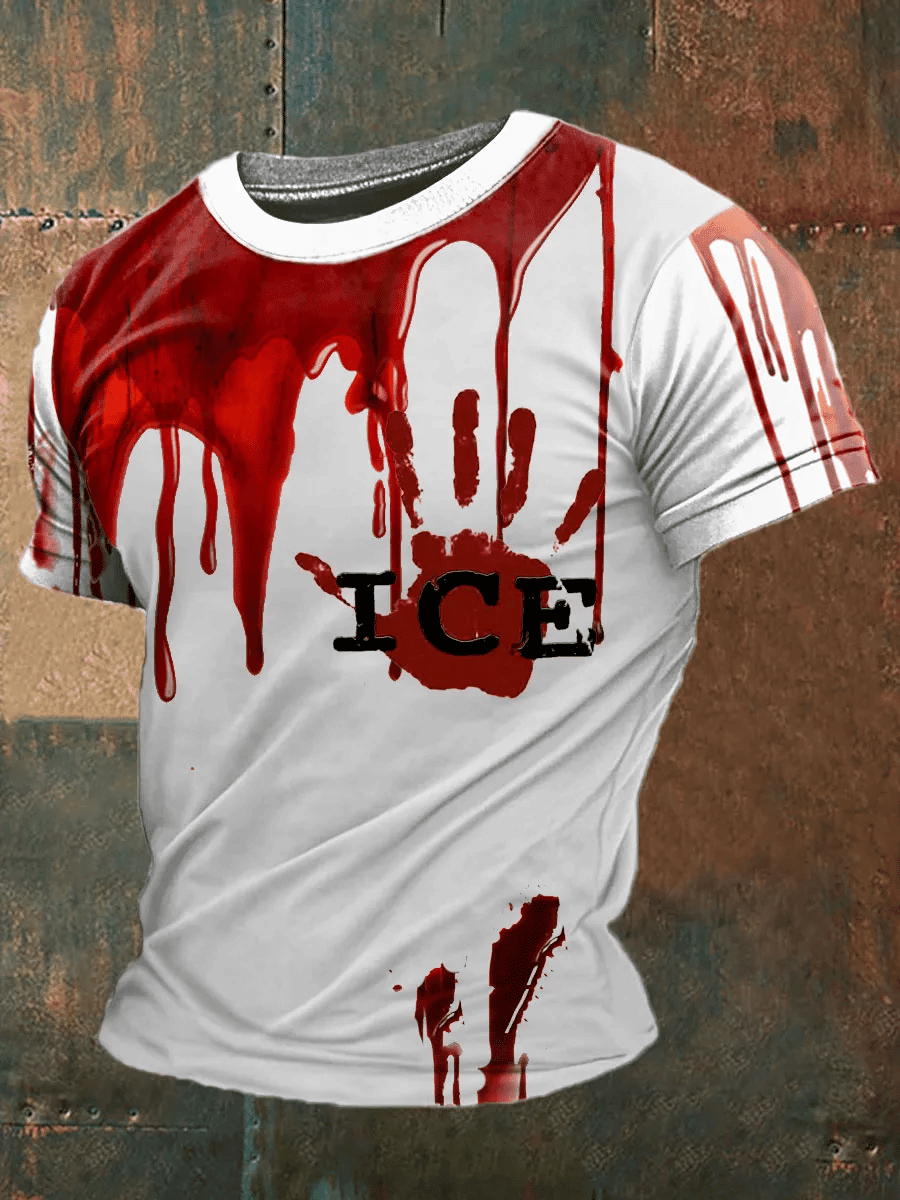Blood Stains Ice Shirt Horror T-Shirt Gift Ideas For Husband