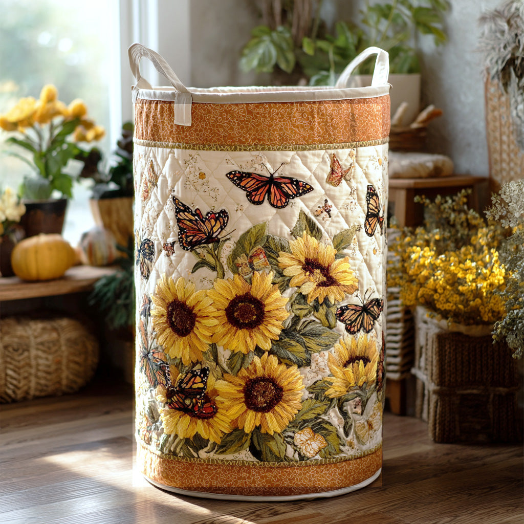 Bloom Petal Quilted Laundry Basket Gift Idea For Busy Families