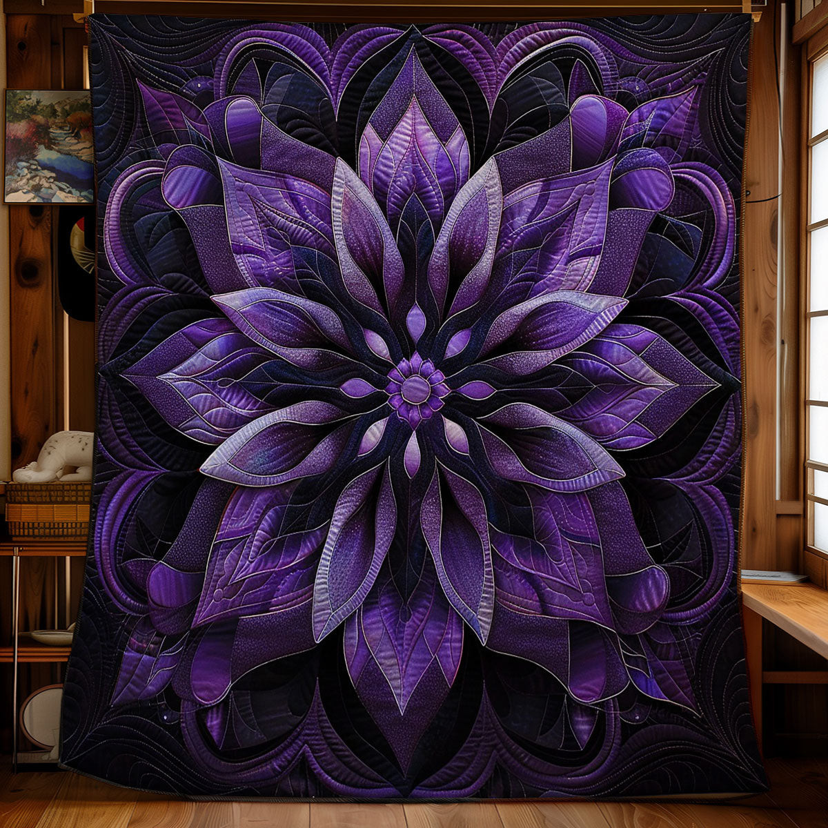 Bloom Quilt Blanket King Size Throw Blanket Fathers Day Gifts For Husband