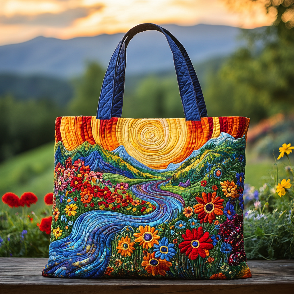 Bloom Valley Quilted Tote Bag Best Christmas Gifts For Relatives