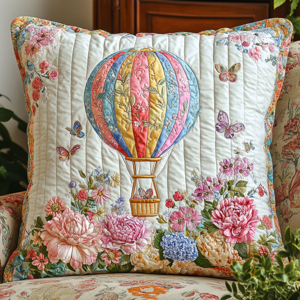 Blooming Balloon Quilt Pillow Case Perfect Pillow Case Gift for Family and Friends