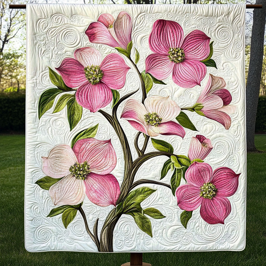 Blooming Beauty Quilted Blanket Christmas Throw Blanket Christmas Floral Gifts