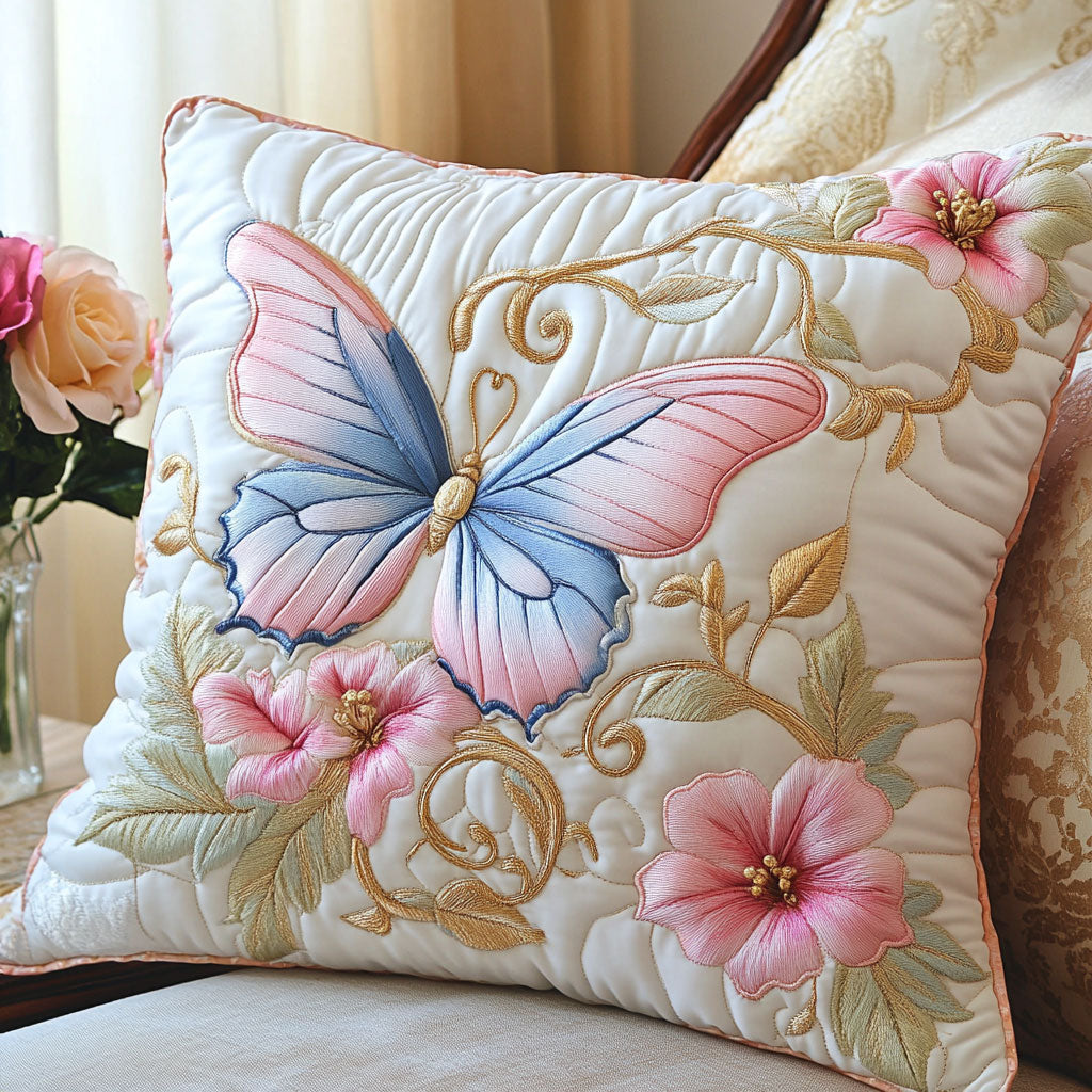 Blooming Butterfly Quilted Pillow Case Sofa Pillows Christmas Presents For Dad