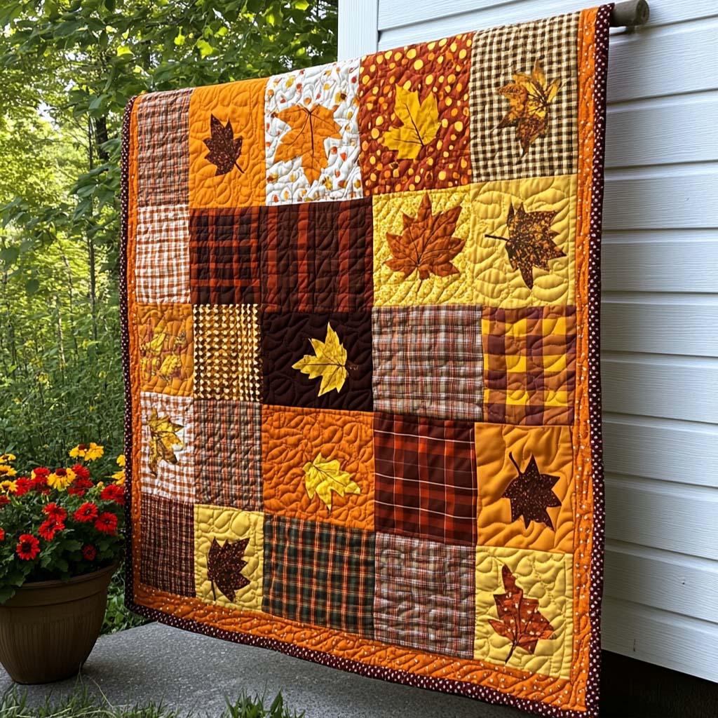 Blooming Fall Lane Quilted Blanket Fall Theme Blanket Elephant Presents For Women