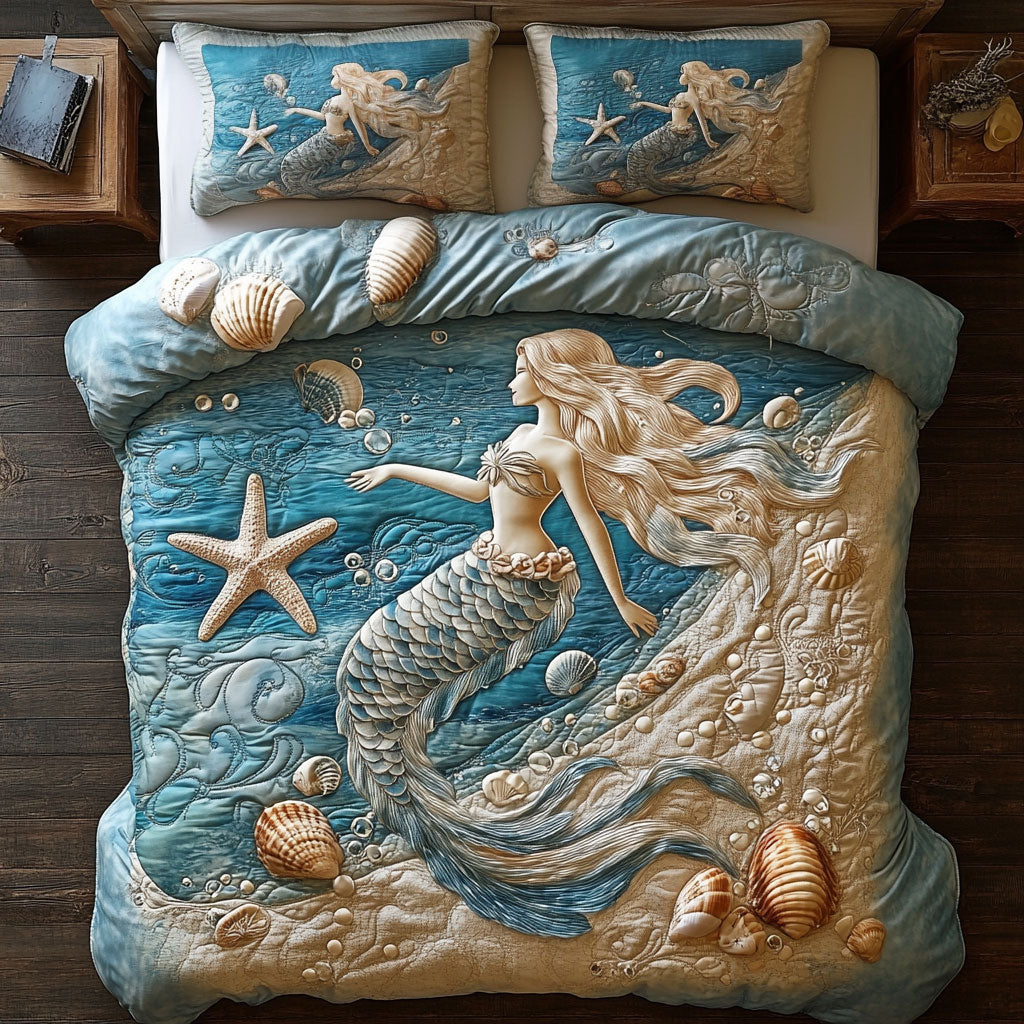 Blooming Grace Quilted Bedding Set Duvet Cover Bedspread Xmas Gifts For Couples