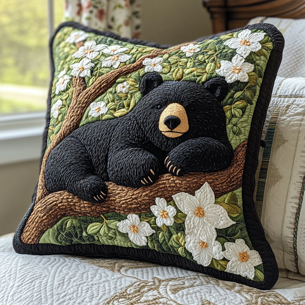 Blooming Grove Quilted Pillow Case Best Throw Pillow Covers Gift Ideas For Wildlife Lovers