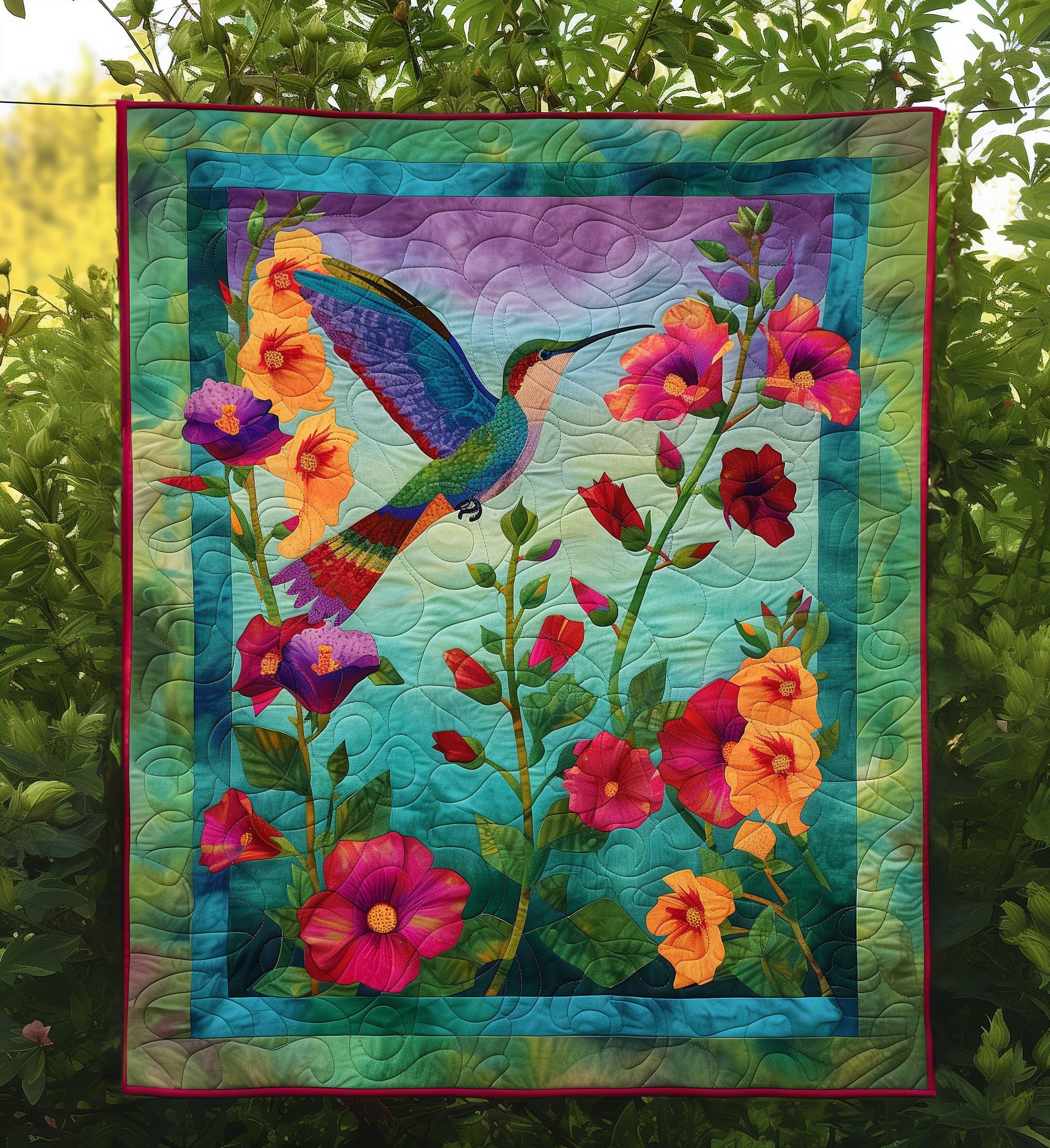 Blossom Breeze Quilted Blanket Gift Ideas For Bird Lovers