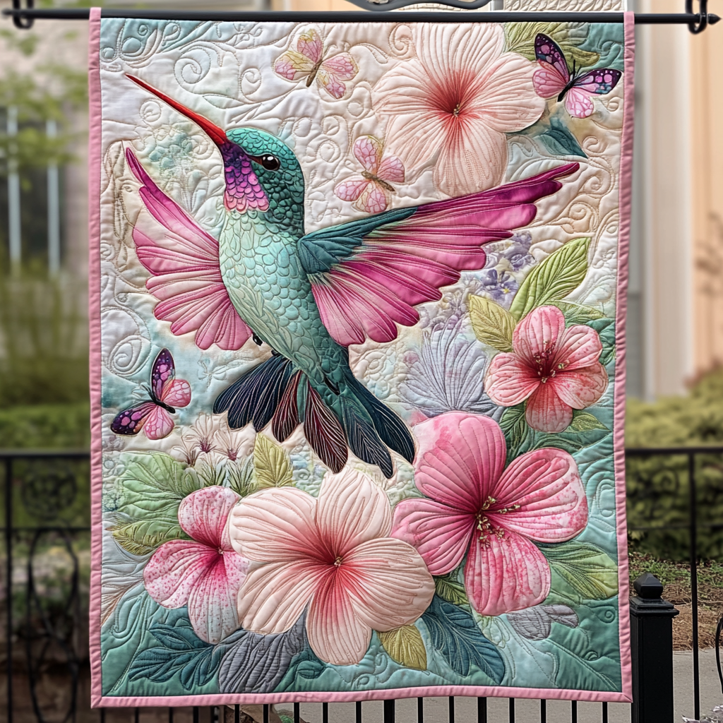 Blossom Dancer Quilted Blanket Gift Ideas For Bird Lovers