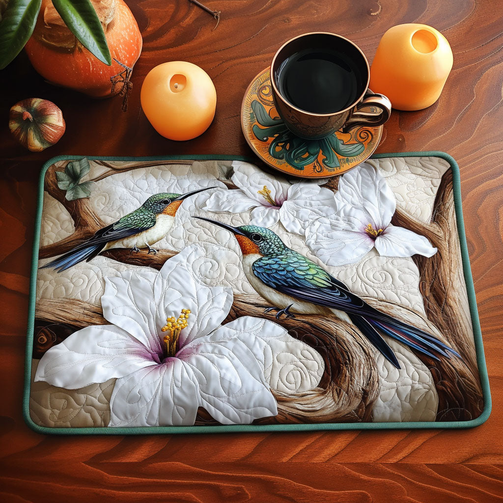 Blossom Dancer Quilted Placemat Dining Room Table Decorated For Christmas Presents For Flower Lovers