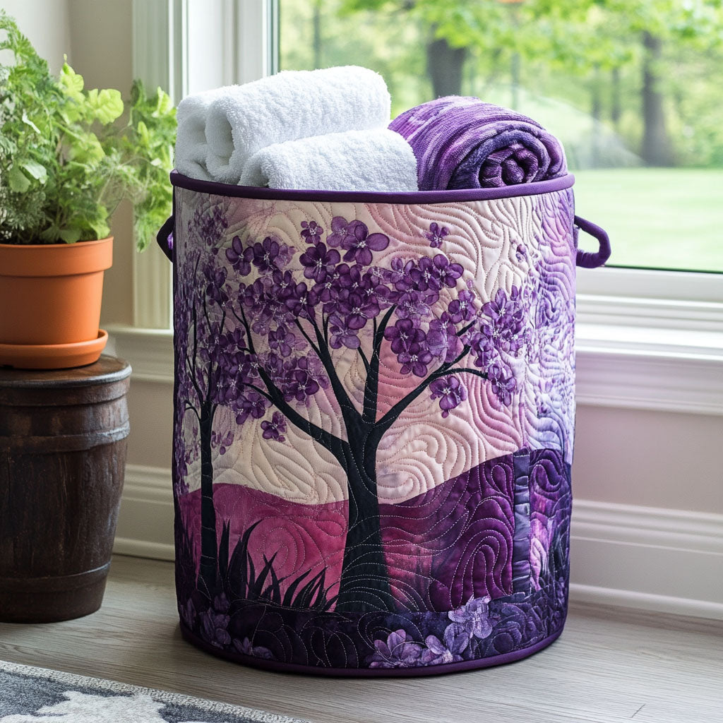 Blossom Haze Quilted Laundry Basket Top Choice For Housewarming