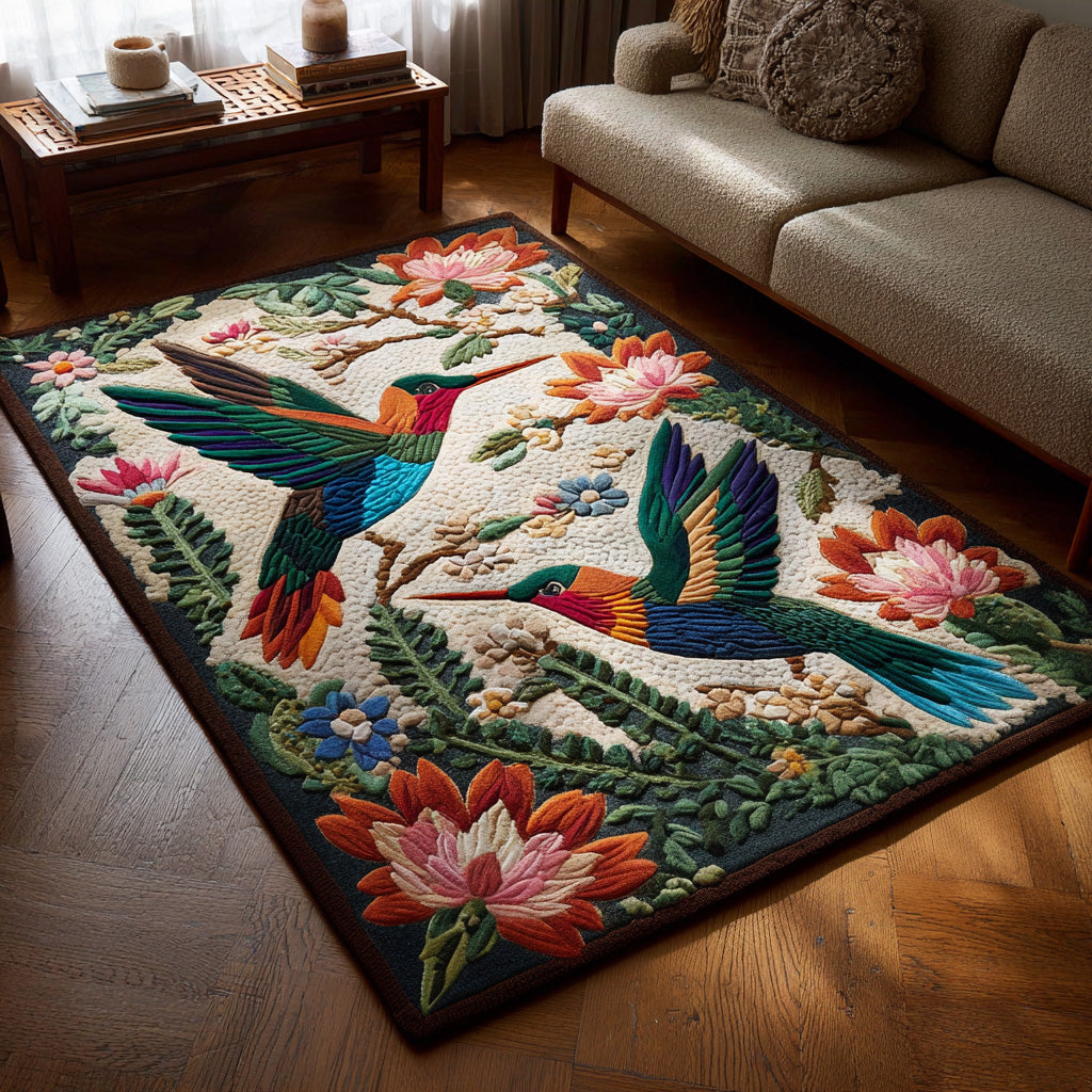 Blossom Hover Area Rug Foyer Decor Ideas Hummingbird Gifts For Dad