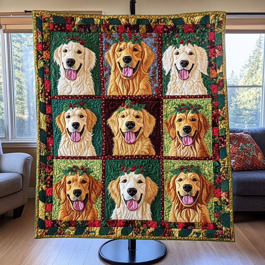 Blossom Tails Quilted Blanket Best Gifts For Dog Owners