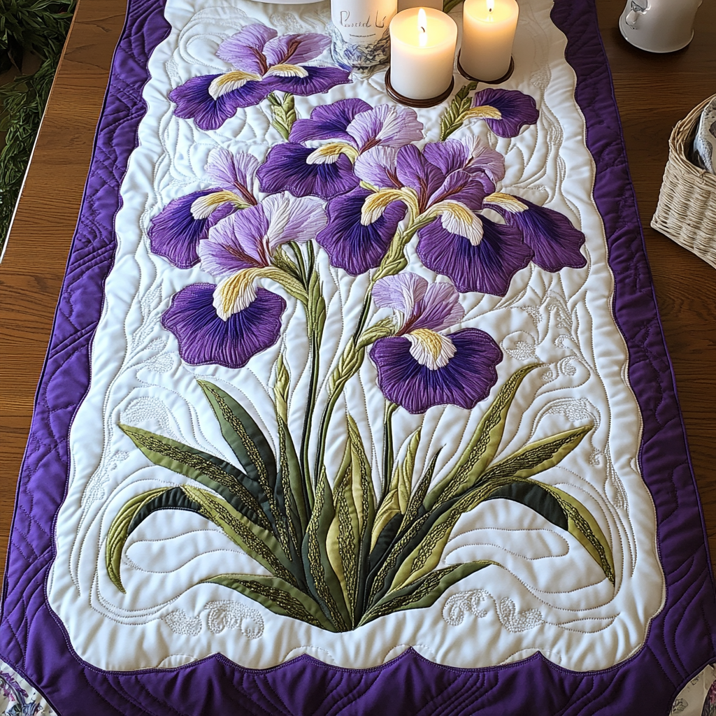 Blossom Touch Quilted Table Runner Holiday Dining Table Decor Best Gifts For Flower Lovers