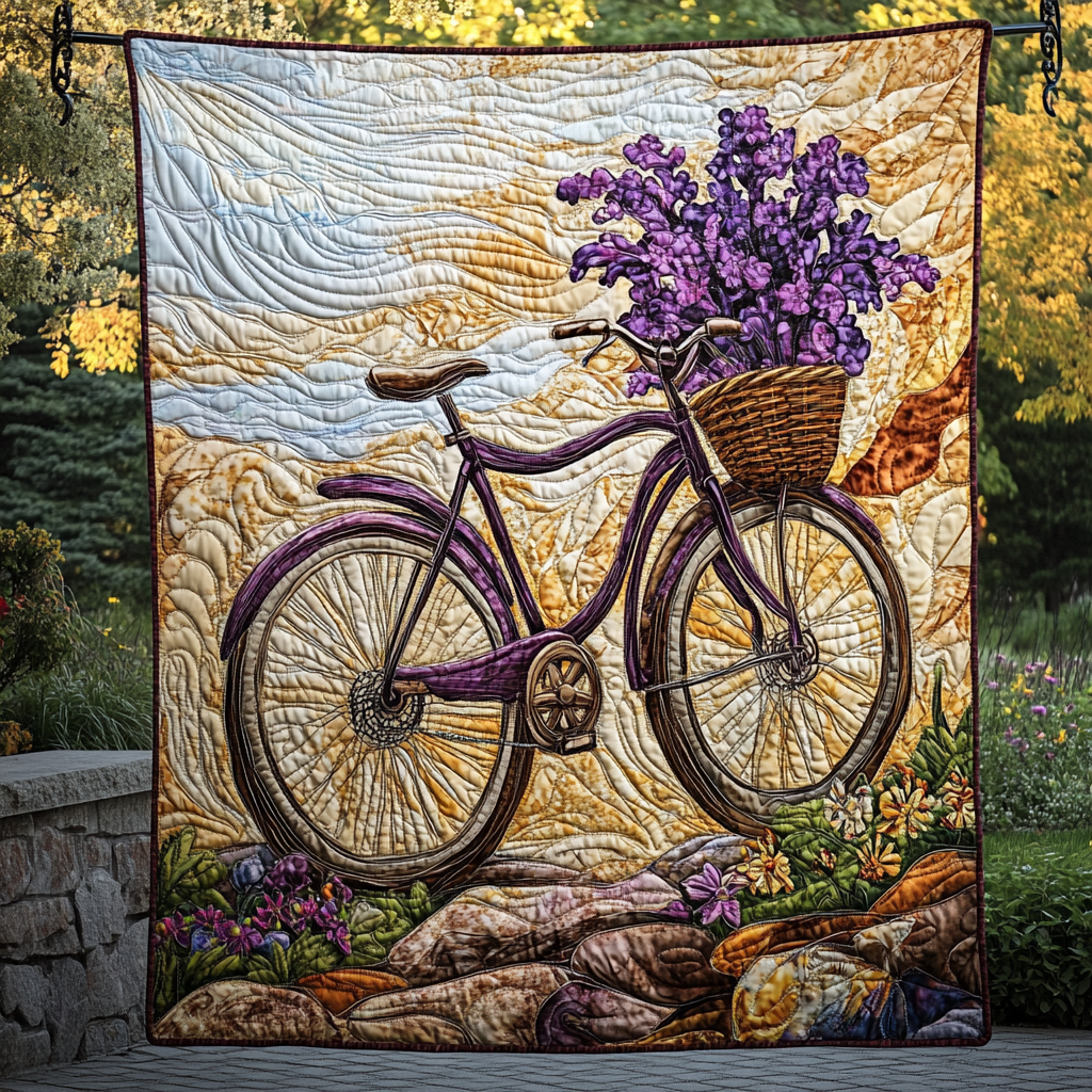 Blossom Trail Quilted Blanket Gift Ideas For Bike Riders
