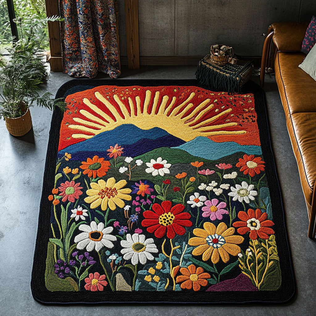 Blossom Valley Area Rug Washable Rugs Special Birthday Gift for Mom
