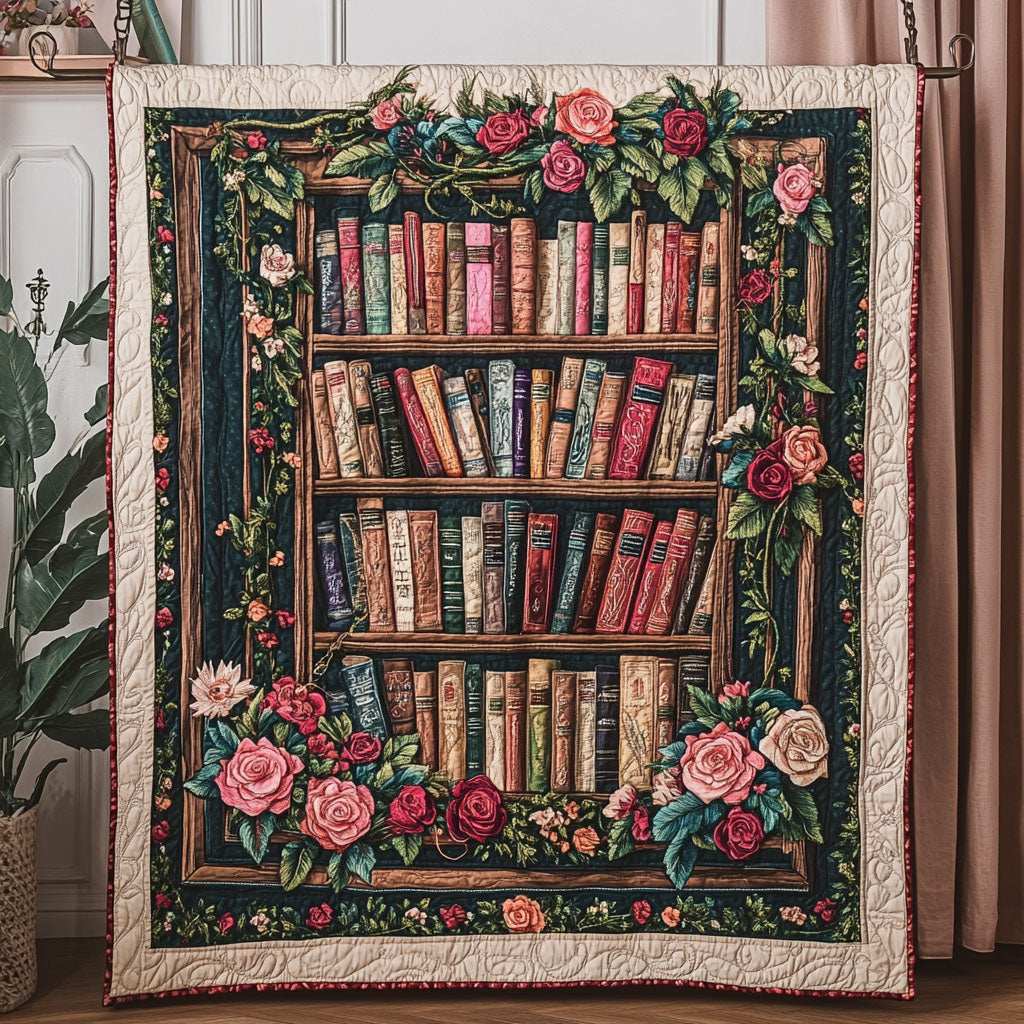 Blossoms for Mom Quilted Blanket Christmas Throw Blanket Best Unique Book Gifts