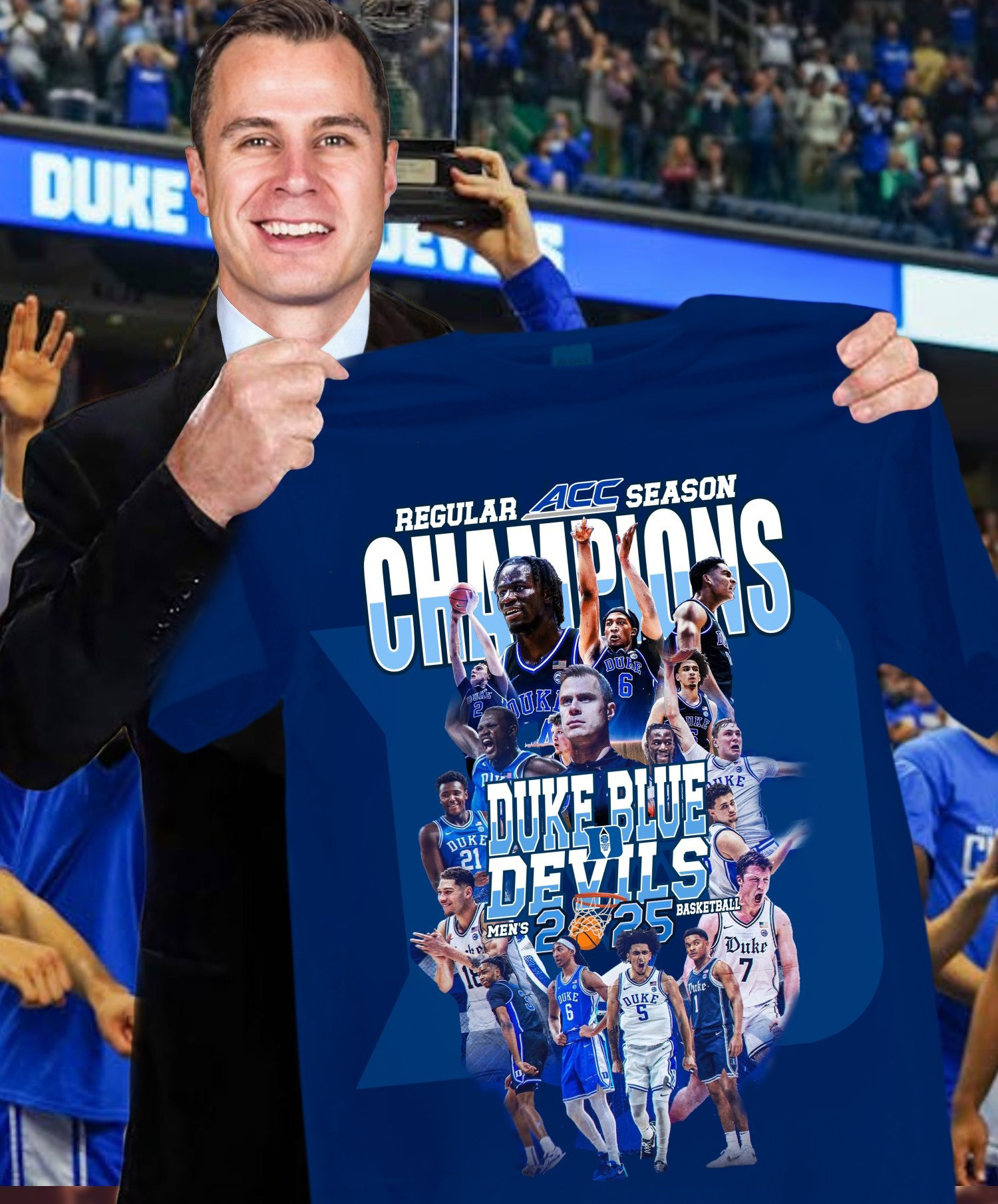 Blue Devils Duke ACC Championship Shirt 2025 Blue Devils Duke Basketball Fan Merch Unique