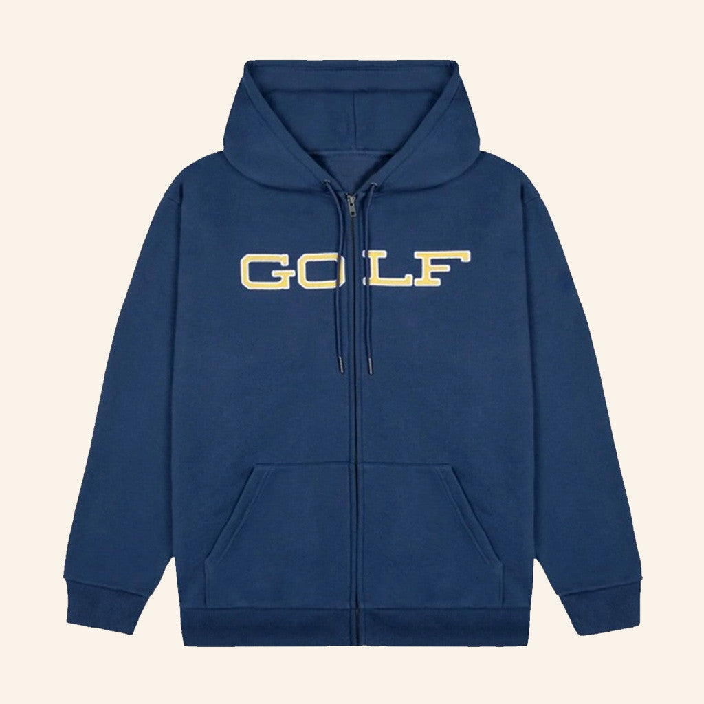 Blue Full Zip Up Tyler The Creator Golf Wang Hoodie Gifts For Dad