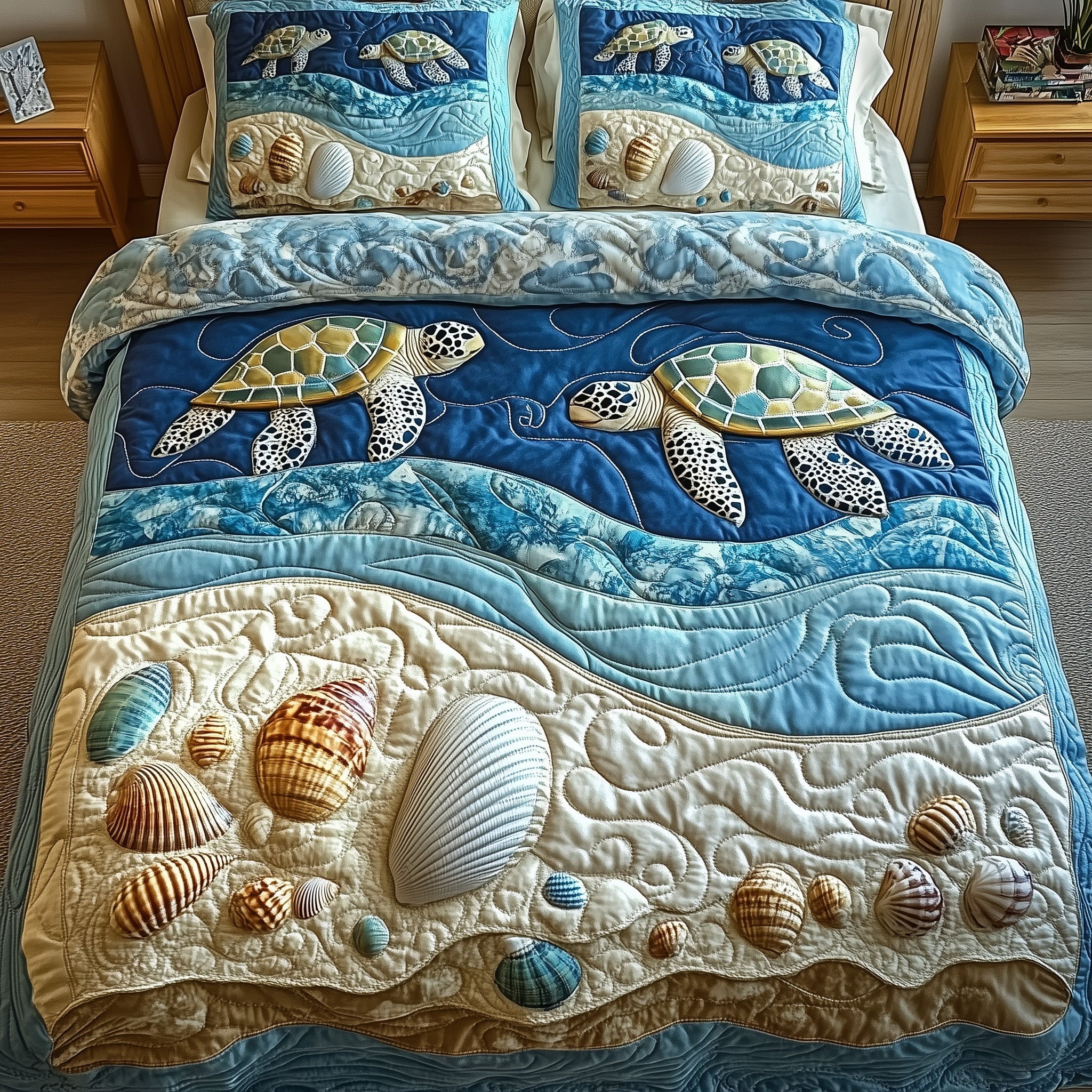 Blue Horizon Duvet Cover Set Everyday Merch Choice
