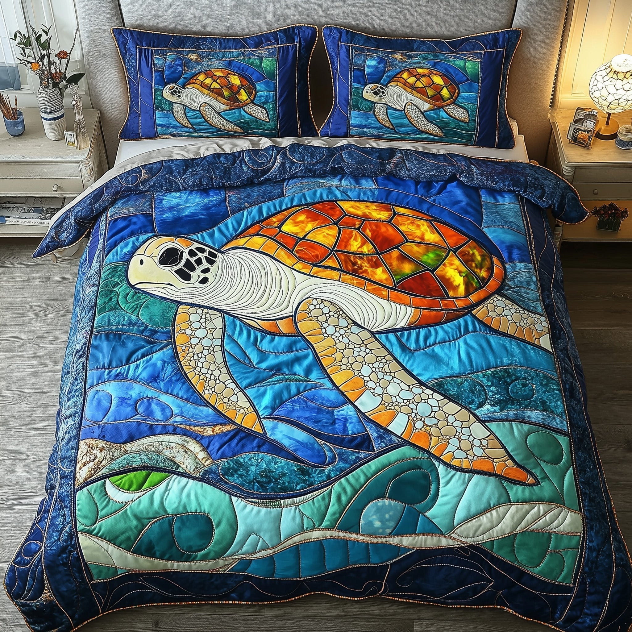 Blue Horizon Duvet Cover Set Holiday Season Merch
