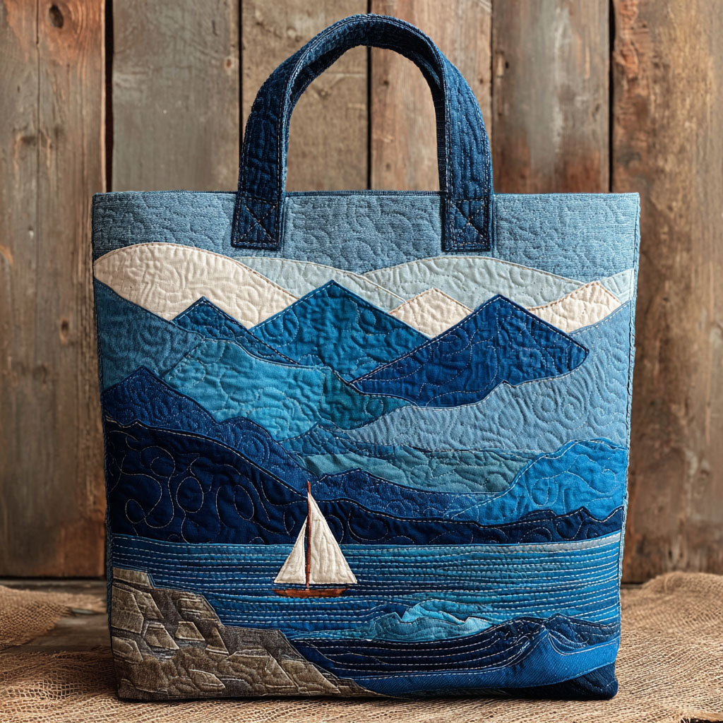 Blue Horizon Quilted Tote Bag Xmas Gifts For Sister In Law