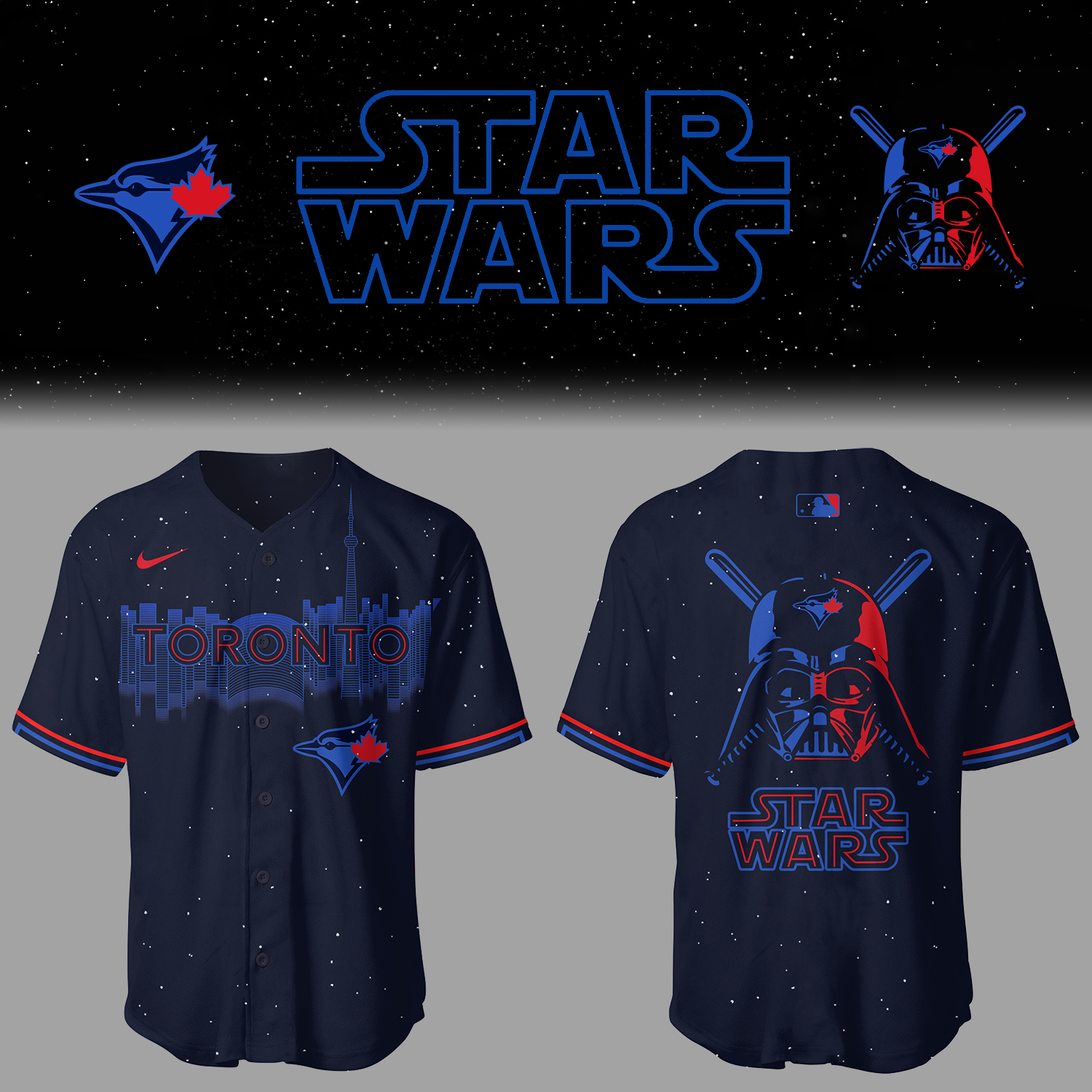 Blue Jays Baseball 2025 Blue Jays x Star Wars City Connect Jersey Gift For Baseball Lover