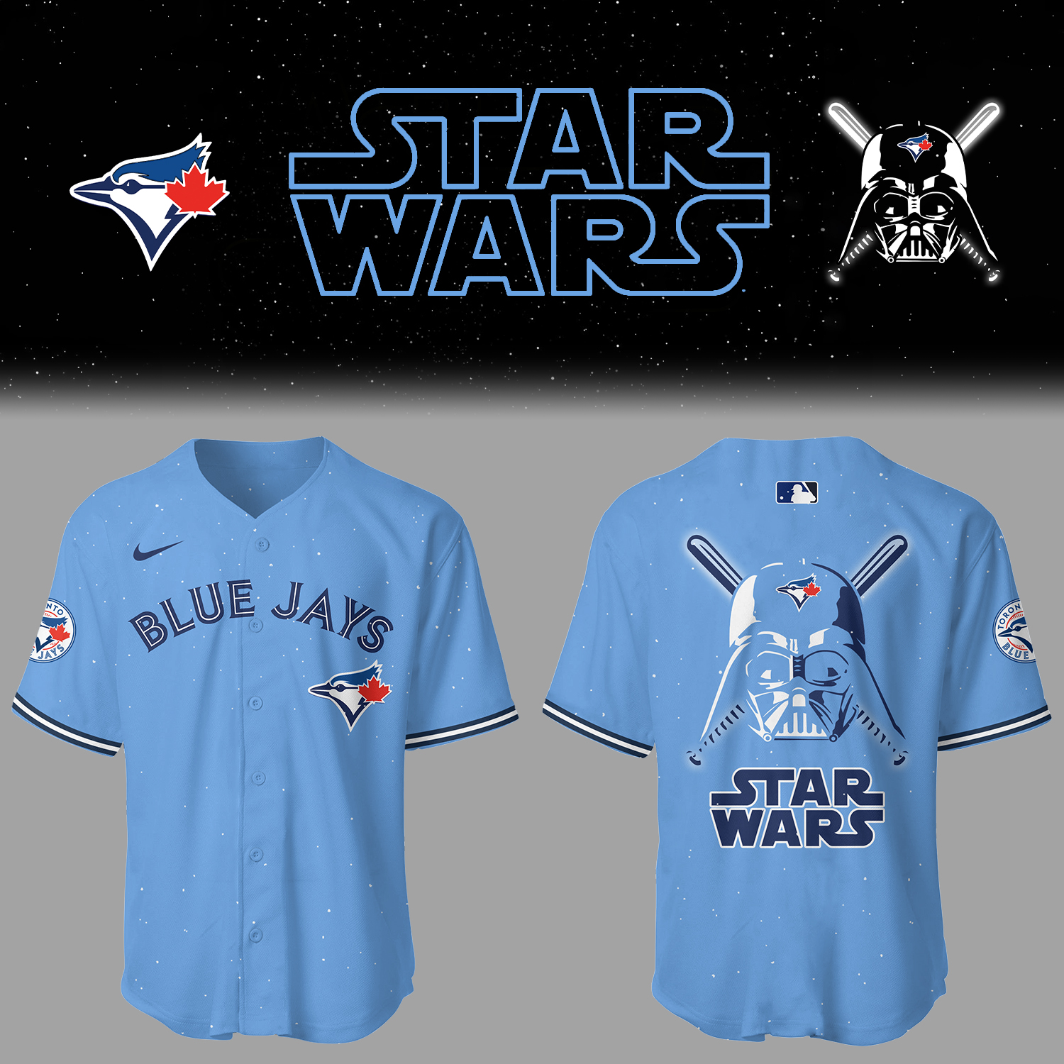 Blue Jays Baseball 2025 Blue Jays x Star Wars Jersey Unique Baseball Gifts