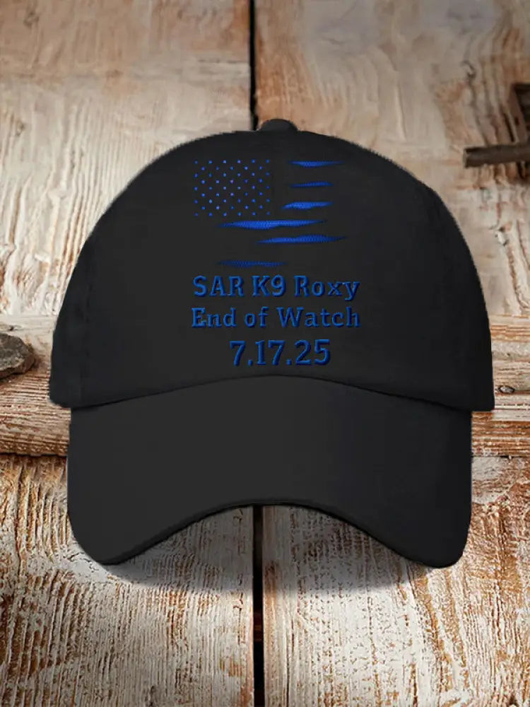 Blue Line Patriotic Texas Sar K9 Roxy Hat Lone Star State Cap Gifts For Patriots