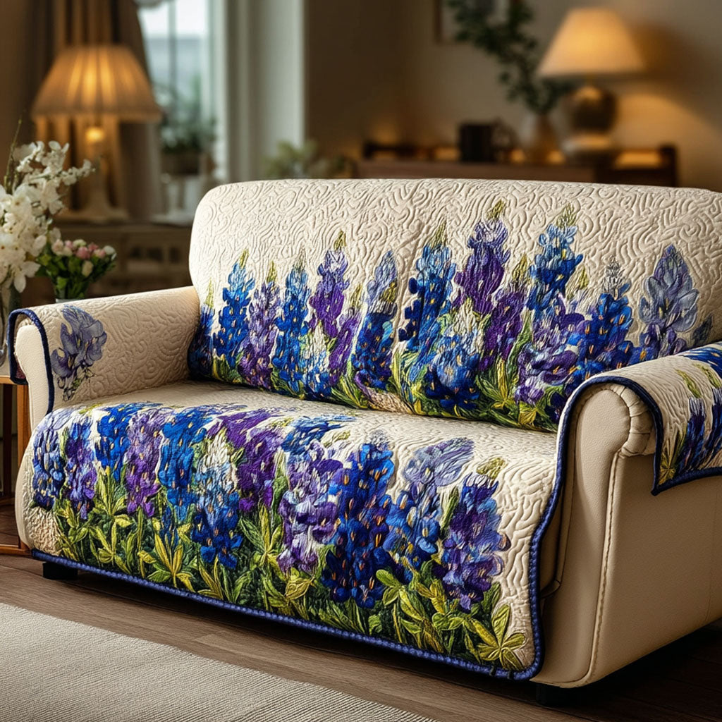 Bluebonnet Valley Quilted Sofa Cover Sofa Seat Covers Great Family Gifts