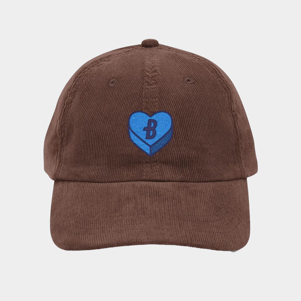 Bluecoats Merch Candy Heart Embroidered Corduroy Hat Gift Ideas For Brother-1 Bluecoats Merch Candy Heart Embroidered Corduroy Hat Gift Ideas For Brother-1