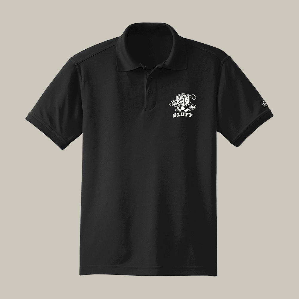 Bluff Man Got Bluff Polo Shirt Dice Art Design Shirt Unique Gift For Golf Dad