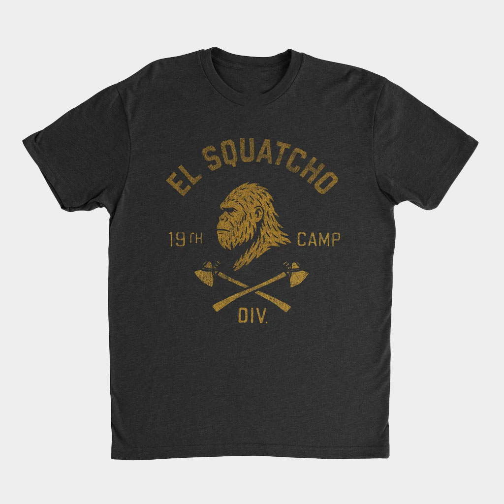 Blurry Creatures Merch Bigfoot El Squatcho Shirt Birthday Presents For Him