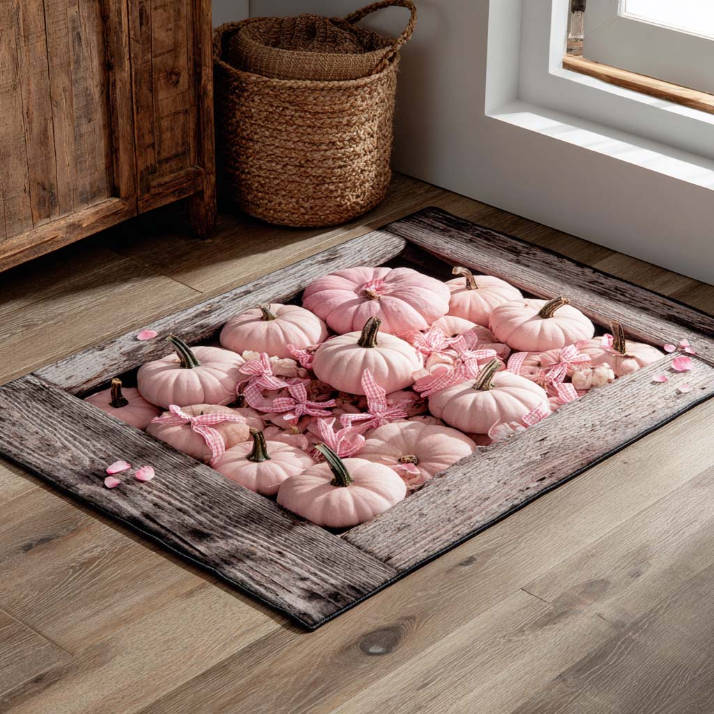 Blush Mini Patch Area Rug Front Door Decor Autumn Gifts Items