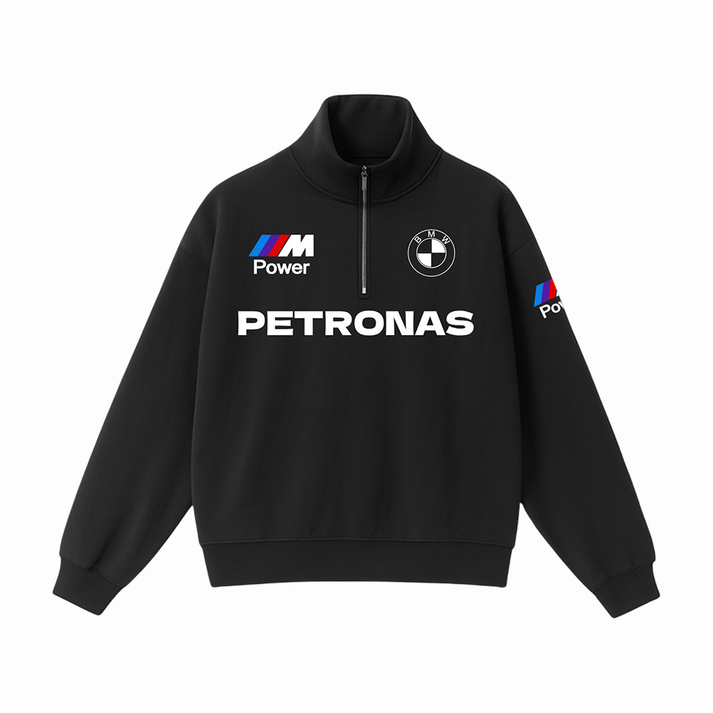 BMW Petronas Zip Sweatshirt BMW Formula 1 Inspired Apparel Gifts For Racing Fans