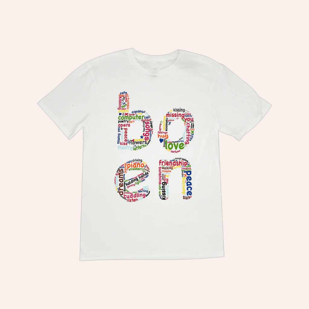 Bo En Merch Word Cloud T-Shirt Christmas Gifts For Friends