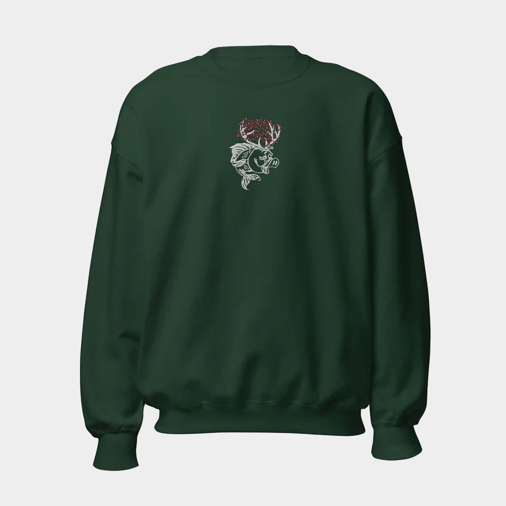 Bo-Hawg Merch Holiday Hawg Embroidered Sweatshirt Gift Ideas For Boyfriend-1