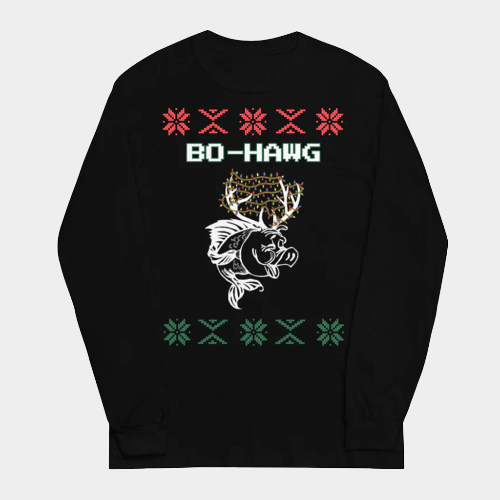 Bo-Hawg Merch Holiday Hawg Long Sleeve T-Shirt Gift Ideas For Brother