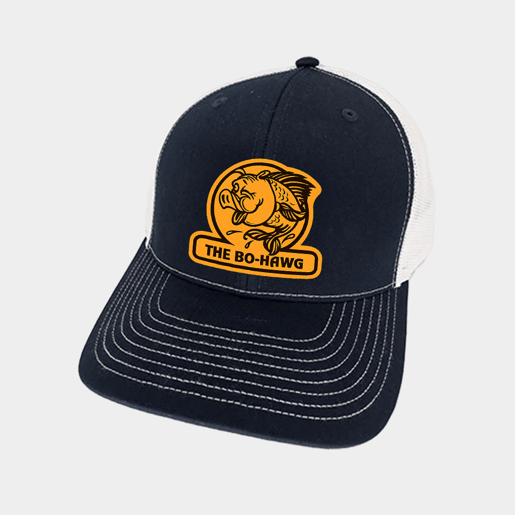Bo-Hawg Merch Pigmarine Navy Trucker Hat The Bo-Hawg Hat Birthday Ideas For Husband Bo-Hawg Merch Pigmarine Navy Trucker Hat The Bo-Hawg Hat Birthday Ideas For Husband
