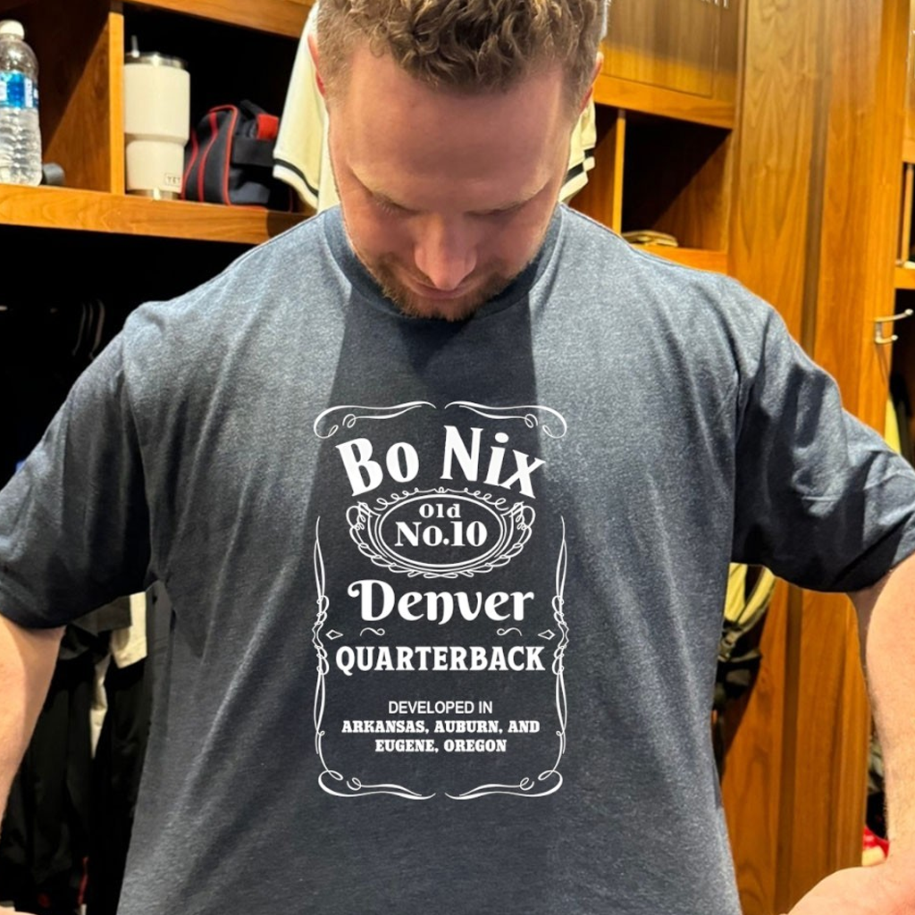 Bo Nix Old No 10 Denver Broncos Quarterback Developed In Arkansas Auburn And Eugene Oregon Shirt