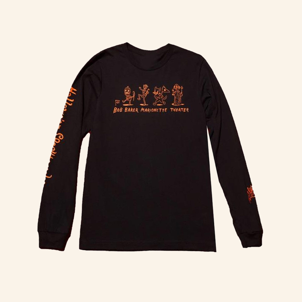 Bob Baker Marionette Theater Merch Baseman X BBMT Long Sleeve Shirt Halloween Gifts Bob Baker Marionette Theater Merch Baseman X BBMT Long Sleeve Shirt Halloween Gifts