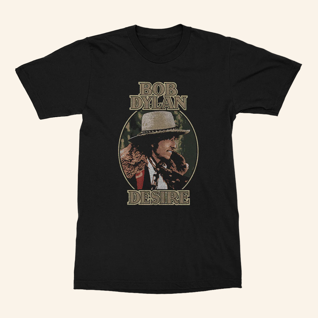 Bob Dylan Merch Desire Black T-Shirt Best Gifts For Music Lovers