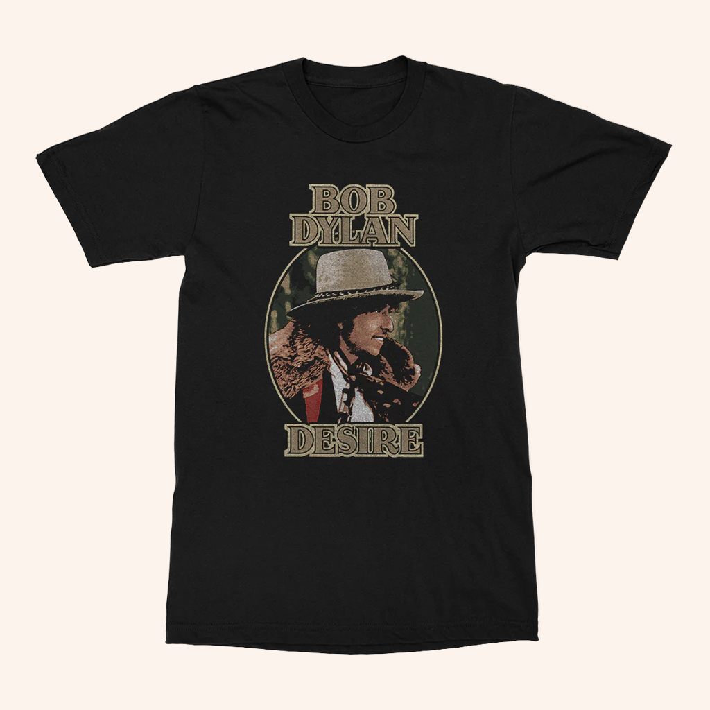 Bob Dylan Merch Desire Black T-Shirt Gift Ideas For Music Lovers