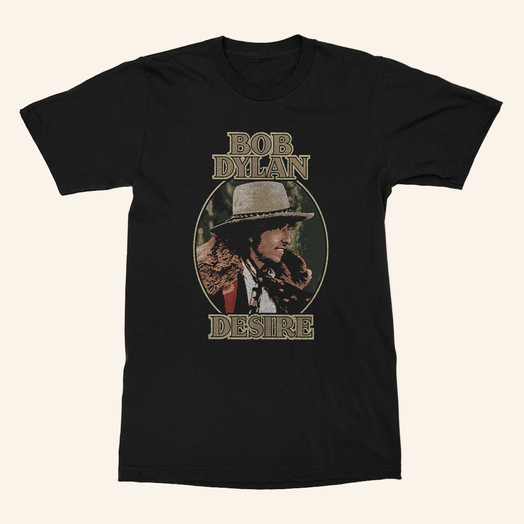 Bob Dylan Merch Desire Black T-Shirt Unique Gifts For Music Lovers