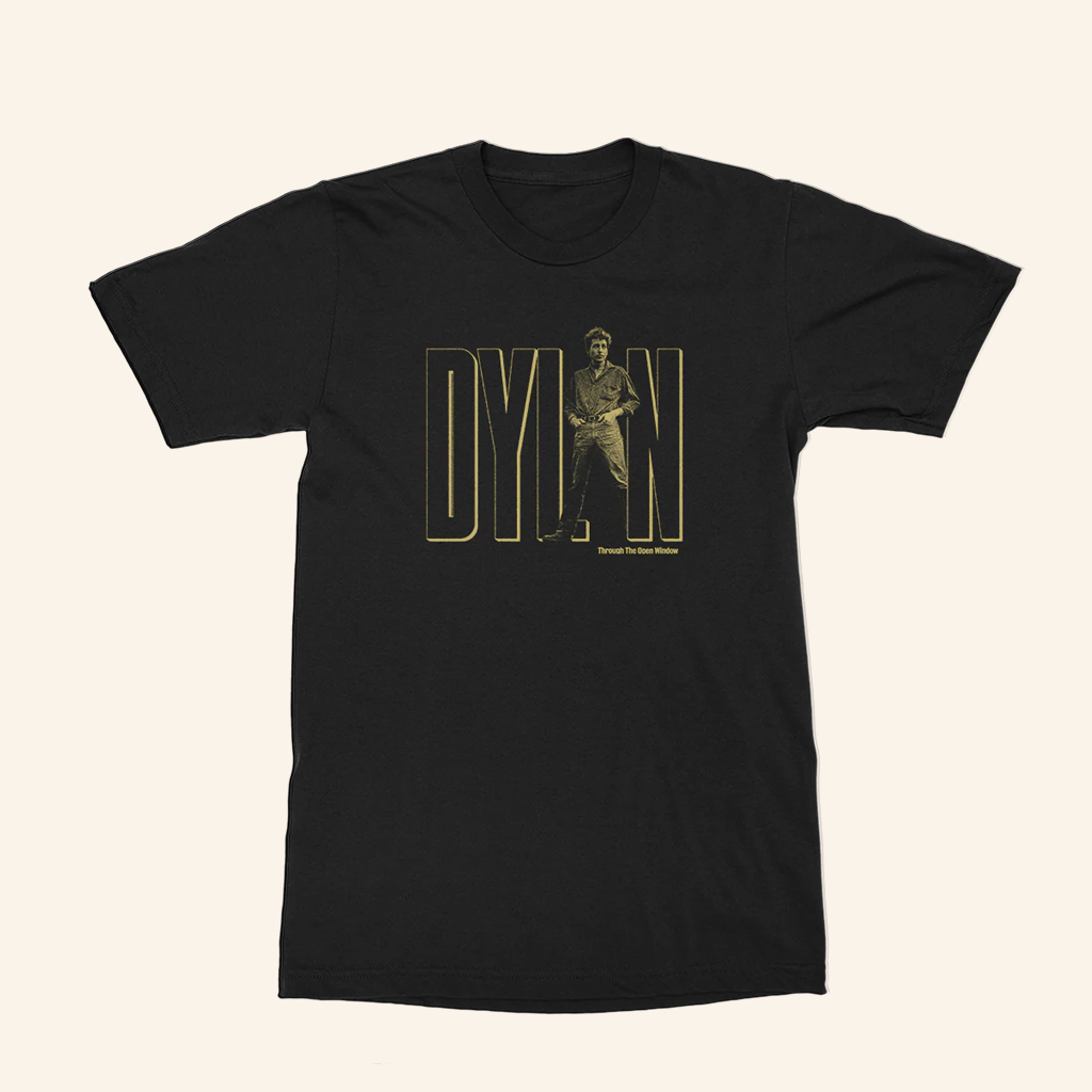 Bob Dylan Merch Dylan Through The Open Window Black T-Shirt Gifts For Music Lovers Bob Dylan Merch Dylan Through The Open Window Black T-Shirt Gifts For Music Lovers