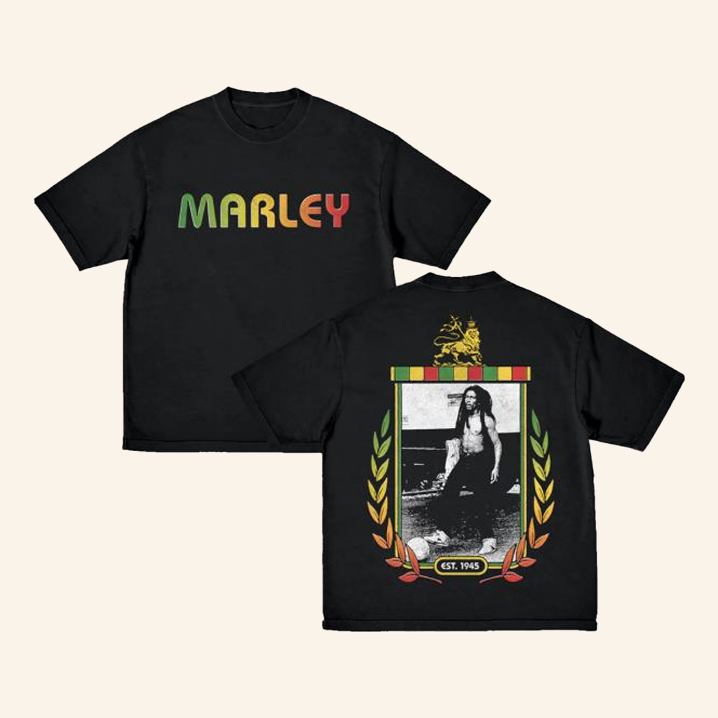 Bob Marley Merch Marley Crest T-Shirt Best Gifts For Him Bob Marley Merch Marley Crest T-Shirt Best Gifts For Him