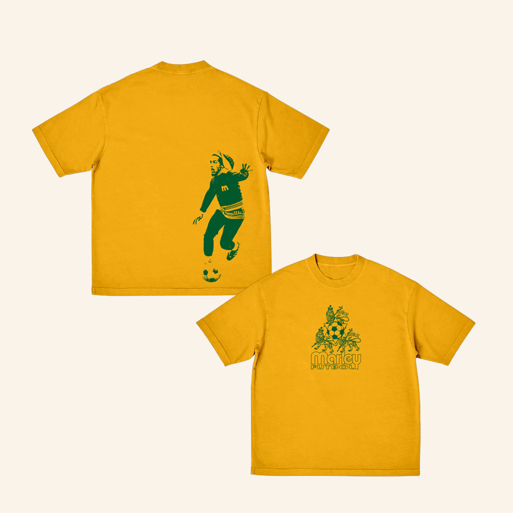 Bob Marley Merch Marley Futbol T-Shirt Best Gifts For Friends