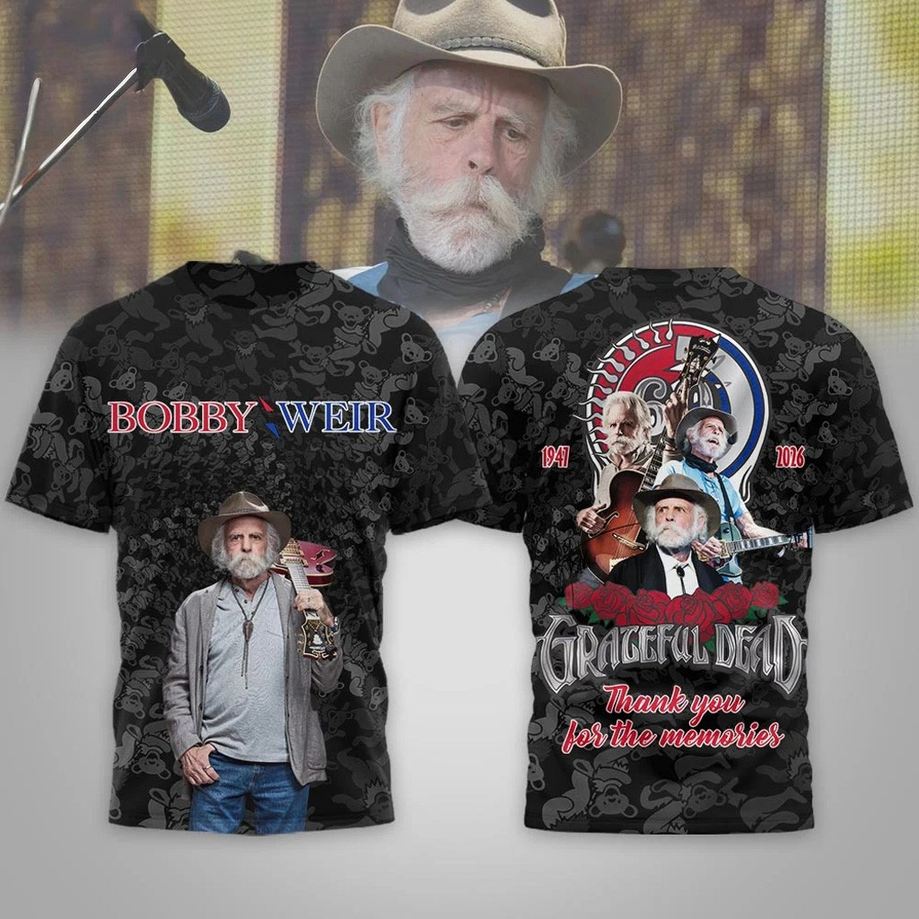 Bobby Weir Grateful Dead Thank You For The Memories Shirt 2026 Fan Merch Gifts For Dad